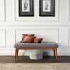 Crosley Landon Upholstered Bench In Acorn - 43.25 "W x 16 "D x 16.88 "H