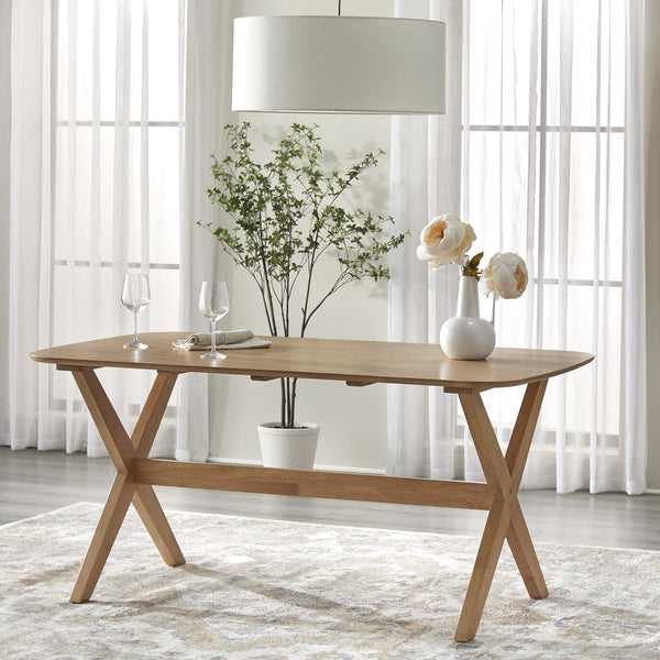 Lifestorey Baywood 5-Piece Solid Wood Armchair Dining Set