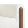 Maloa Upholstered Oversized Teddy Accent Chair with Walnut Legs by Christopher Knight Home