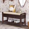Merax Multipurpose Storage Bench Shoe Rack with Cushioned Seat and Drawers
