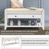 Merax Multipurpose Storage Bench Shoe Rack with Cushioned Seat and Drawers