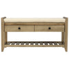 Merax Multipurpose Storage Bench Shoe Rack with Cushioned Seat and Drawers