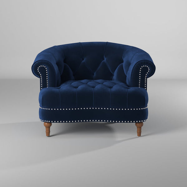 House of Hampton® Mercer 106.68cm Wide Tufted Velvet Armchair