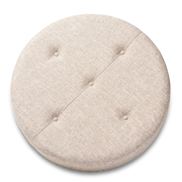 Modern and Contemporary Fabric Cocktail Ottoman