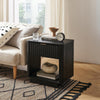 Mopio Brooklyn Night Stand, Modern Farmhouse Nightstand, Small Side Table, Bedside Table with Drawer, End Table with Storage
