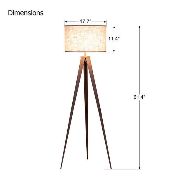 Nalan 61.4'' Tripod Floor Lamp
