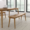 Plank and Beam Mid-Century Modern Dining Bench - 59"