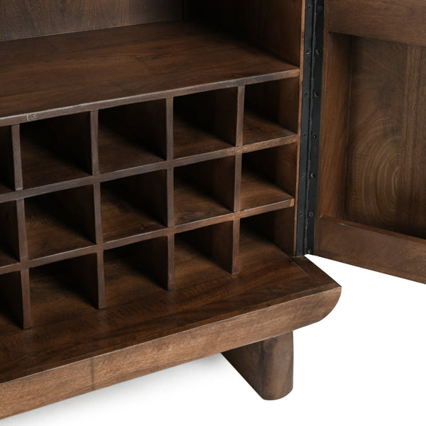 Quince 36'' Solid Wood Bar Cabinet