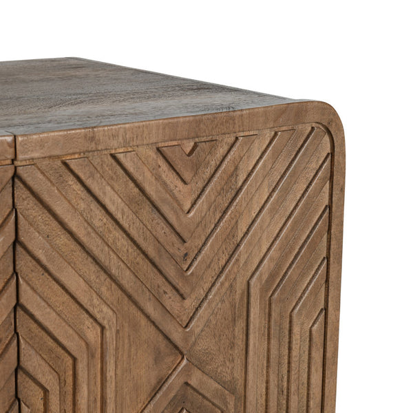 Quince 36'' Solid Wood Bar Cabinet