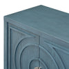 Retro Sideboard with Circular Groove Design