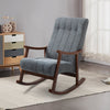 Rocking Chair with Solid Wood Legs