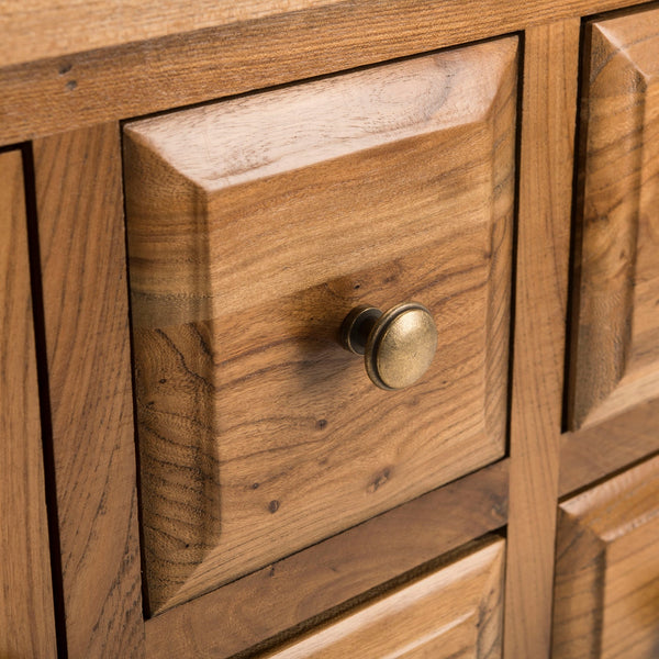 SAFAVIEH Milenija Oak Finish Storage Sideboard - 45.7" x 15" x 34"
