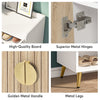 Shoe Cabinet with Doors, Entryway Shoe Storage Cabinet with Adjustable Shelves - 29.6" L x 13.8" D x 43.3" H