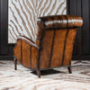 Nordic Leather Chesterfield Single Seater Sofa