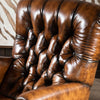 Nordic Leather Chesterfield Single Seater Sofa