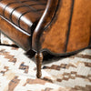 Nordic Leather Chesterfield Single Seater Sofa