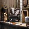 Ambre Leather Chesterfield Arm Chair