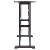 Taggert 24 Bottle Floor Wine Bottle & Glass Rack in Dark Espresso