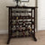Taggert 24 Bottle Floor Wine Bottle & Glass Rack in Dark Espresso