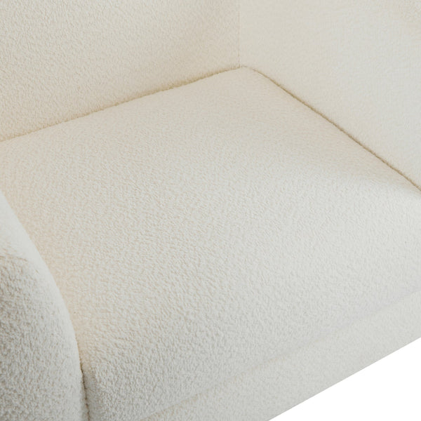 Tina Modern Upholstered Boucle Arm Club Chair by Christopher Knight Home