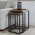 Very Home Harlem Square Nest of 2 Tables - Mid Oak - FSC® Certified