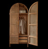Arched Haven Rattan Wardrobe