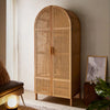 Arched Haven Rattan Wardrobe