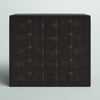 Wooden Vintage Faux Leather Room Chest with Buckles and Straps Detailing