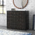 Wooden Vintage Faux Leather Room Chest with Buckles and Straps Detailing