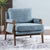Mid-Century Modern 30" W Chenille Upholstered Accent Leisure Armchair