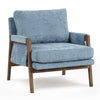 Mid-Century Modern 30" W Chenille Upholstered Accent Leisure Armchair