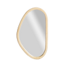 Marley Light Mango Wood Abstract Mirror