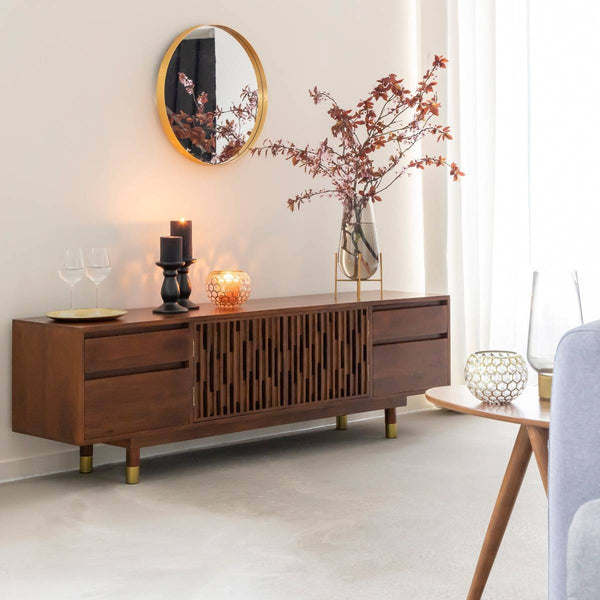 Xabi mango wood TV cabinet