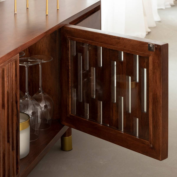 Xabi mango wood TV cabinet