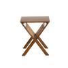 Charline mango wood and cane magazine rack