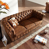 Sorrento Leather Chesterfield Three Seater Sofa