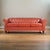 Kan Leather Chesterfield Three Seater Sofa