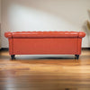 Kan Leather Chesterfield Three Seater Sofa
