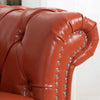 Kan Leather Chesterfield Three Seater Sofa