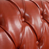 Kan Leather Chesterfield Three Seater Sofa
