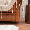 Edward Leather Chesterfield Three Seater Sofa