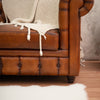 Christopher Leather Chesterfield Three Seater Sofa