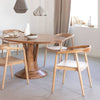 June Raw Teak Wood Chair (Set of 2)