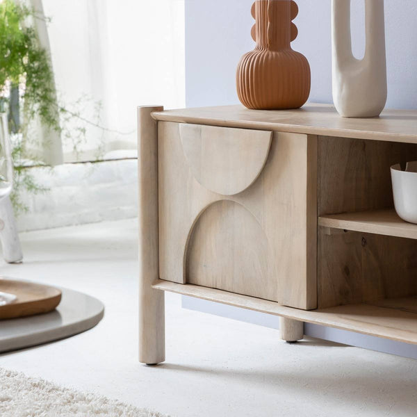 Tysia mango wood TV cabinet