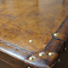 Luxury Tan Leather Tall Set of Drawers