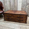Leather Console 2 Draw English Handmade Coffee Table Room Decor Hand Dyed Bridle Leather Luxury Homes Inspired Travel