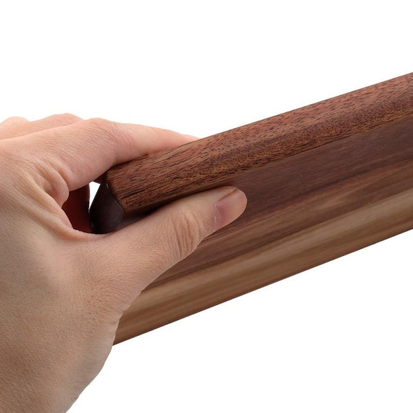 2 Items | 1-Large & 1-Small Acacia Wood Cutting Board Combo w/ Handles | Reversible Charcuterie Serving Set | Cheese Board Duo