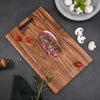 2 Items | 1-Large & 1-Small Acacia Wood Cutting Board Combo w/ Handles | Reversible Charcuterie Serving Set | Cheese Board Duo