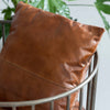Fauteuil en cuir marron et métal Zora - Fauteuil - Assise - Produits