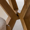 Maloé round mango wood dining table